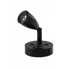 Miniature Lampe de lecture LED 12V avec interrupteur et tête orientable 360° - NOIRE - LUMIERE FROIDE N° 0