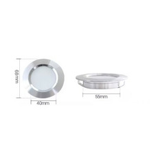 Miniature SPOT LED ENCASTRABLE - 12 V - 3W - GRIS - N° 3