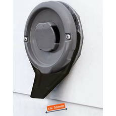 Miniature Déflecteur plastique pour évacuation de condensats chauffage gasoil -  NOIR  N° 1