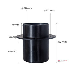 Miniature Passe cloison et plancher ⌀ 90 mm N° 1