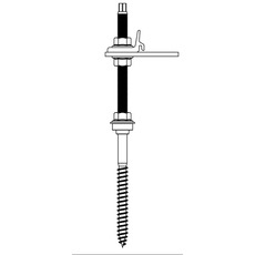 Miniature Vis à double filetage SingleRail M12X300 - K2 N° 1