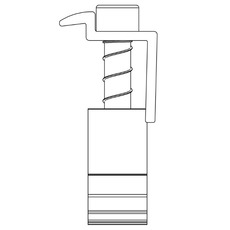 Miniature DomeClamp End Clamp 30-50 mm, noir anodisé  - K2 N° 3