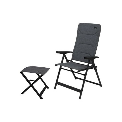 PACK DETENTE : Fauteuil camping matelassé + repose pied - TRIGANO