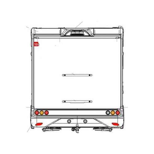 1 EMBOUT POUR CEINTURE DE CAISSE GAUCHE SUR BAGUETTE ARRIERE - - TRIGANO