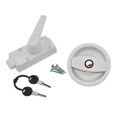 Miniature SERRURE EUROPA GAUCHE A POIGNEE BLANC PERLE N° 0