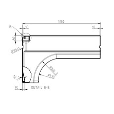 Miniature Réservoir eau propre passage de roue 100 litres - côtés droite et/ou gauche - FUSION N° 3