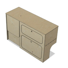 Miniature Pack meuble aménagement COZY pour -Trafic 3 / Fiat Talento / Nissan NV300 / Opel Vivaro (2015-2020) N° 11