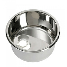 Miniature Evier rond en inox poli miroir - 330 x 180 mm N° 0