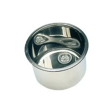 Miniature Evier rond en inox poli miroir - 385 x 180 mm  N° 0