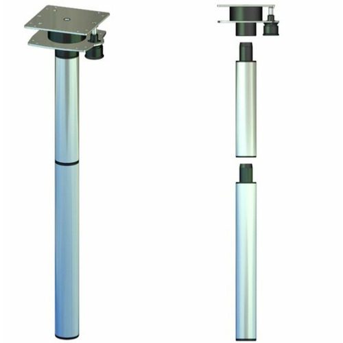 PIED DE TABLE - 7352 ILSE - 375/756 mm- DOUBLE PLATEAU PIVOTANT 360° - ANTHRACITE 