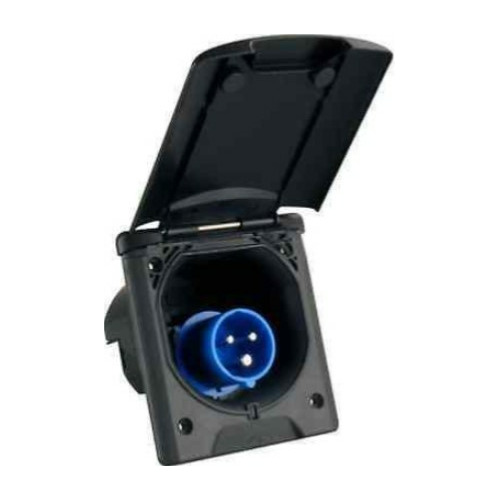 SOCLE PRISE CEE A ENCASTRER - verrouillage magnétique - 120X135CM - NOIR