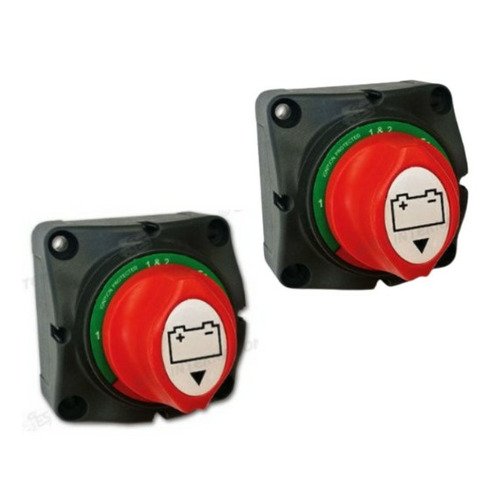 2 x Sélecteur et coupe-batterie avec pommeau - 300 A
