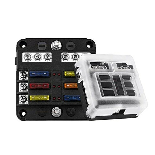 Porte fusible - 6 voies - 