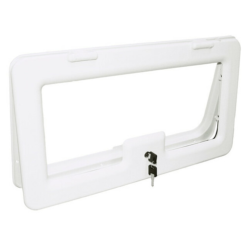 Portillon 595 x 315mm exterieur blanc - HABA