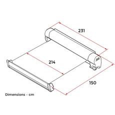 Miniature Store F45s - 230 - Boîtier Titanium - Toile Royal Grey N° 3