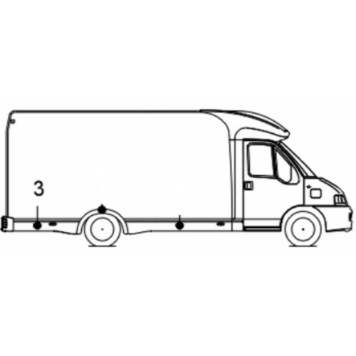 Bas de caisse arrière droit – Chausson Flash 04 (2007) | Repère 3