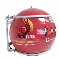 Miniature Support mural multidirectionnel pour extincteur - BLOCK'FIRE N° 1