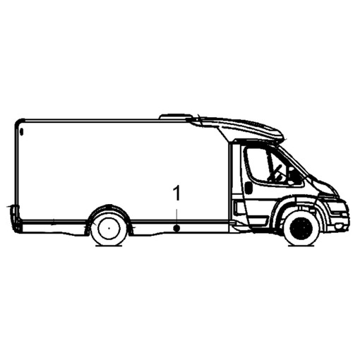 bas de caisse avant droit pour Chausson Flash 10 (2012)