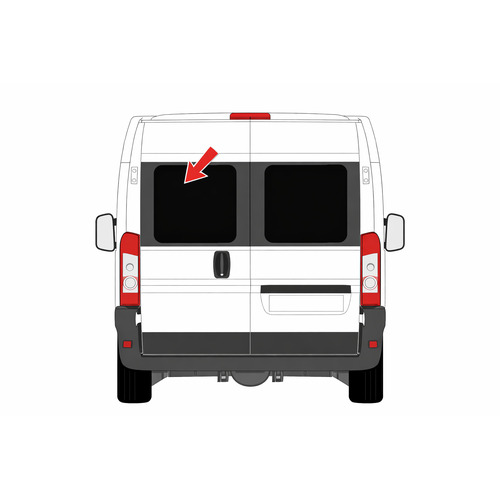 Baie fixe - 795 X 680 - Renault Master 2010–2025 / Opel Movano 2010–2021 - ARRIERE GAUCHE - CARBEST