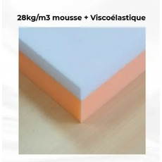 Miniature Matelas pour fourgon/van - Lit - 180 x 120 cm - 7 cm Mousse Haute Densité ( 28 kg/m³ ) + 3 cm Mémoire de Forme N° 1