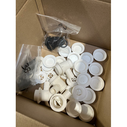 ATTENTION Produit imparfait | Bonde blanche siphon sortie diamètre 25 pour caravane et camping-car﻿ - ZADI (BONDE)