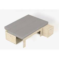 Miniature Matelas pour fourgon/van - GRAND LIT -  180 x 130 cm - 7 cm Mousse Haute Densité ( 28 kg/m³ ) + 3 cm Mémoire de Forme N° 2