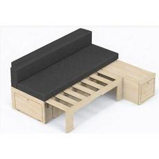 Miniature Matelas pour fourgon/van - Expert / Jumpy -   180 x 112 cm - 7 cm Mousse Haute Densité ( 28 kg/m³ ) + 3 cm Mémoire de Forme N° 0