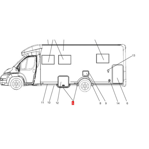 KIT 2 CARÉNAGES GAUCHE (COFFRE GAZ + ROUE) - AUTOSTAR P730 LC LIFT (2018) 