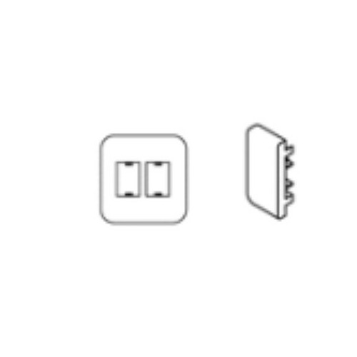 BOUTON BASCOULANT POUR INTERRUPTEUR DOUBLE - CHALLENGER GRAPHITE 358 (2019)