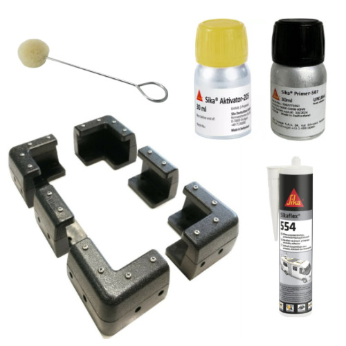 Kit de pose panneau solaire – Supports Noir  KCN & accessoires Sika