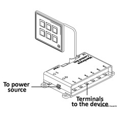 Miniature Tableau électrique touch-control - OSCULATI N° 2