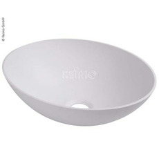 Miniature ATTENTION Produit imparfait | LAVABO OVALE 'DESIGN' - PLASTIQUE BLANC 35 x 25,6 x 13,5 cm N° 2