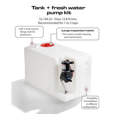 Miniature ATTENTION Produit imparfait | Kit réservoir + autoclave 117 Litres 12 Volts 12.8 Litres/minute N° 1