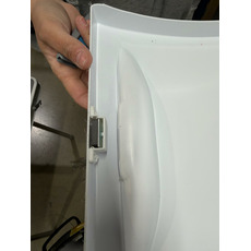 Miniature ATTENTION Produit imparfait | MEUBLE D'ANGLE + LAVABO D''ANGLE ENCASTRABLE BLANC EN PST 41,8 x 41,8 x H51 cm N° 4