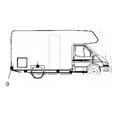 Angle de Pare-choc Arrière GAUCHE  – Spécial Chausson Welcome 35 (Gamme 1999)