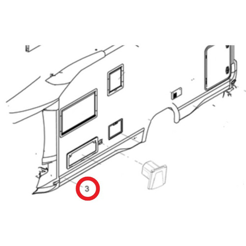 Bas de Caisse (Repère 3) – Chausson Titanium 627 GA (Modèle 2019)