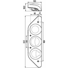 Miniature Feu caraluna Modular chromium droit N° 1