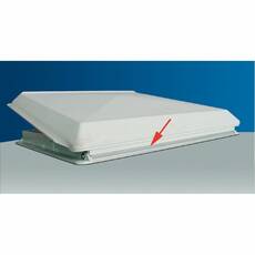 Miniature Lanterneau Thule-Vent avec capot et cadre blanc 40x40 cm - THULE N° 5