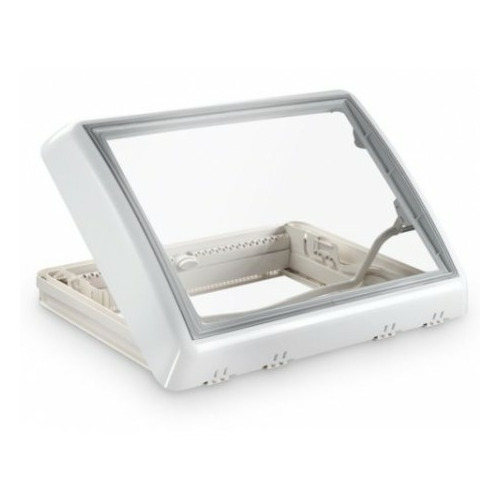 Lanterneau SEITZ Midi heki style blanc avec barre de levage 700 x 500 -Avec Aération permanente DOMETIC