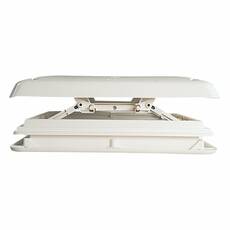 Miniature Lanterneau blanc 40x40 cm avec moustiquaire - CHANTAL N° 0