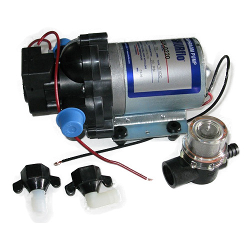Pompe 12V - 7l/MIN avec filtre et raccord 2095  - SHURFLO