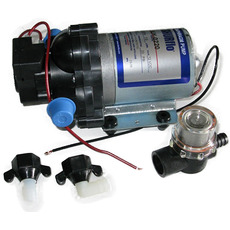 Miniature Pompe à eau 12 Volts, 10 litres minute avec filtre et raccord 2095 - SHURFLO N° 0