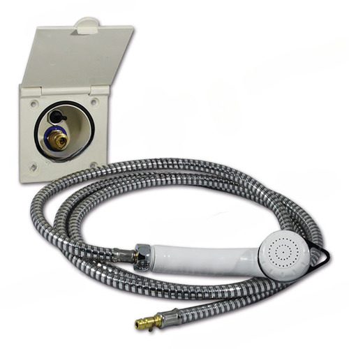 PRISE DOUCHE EXTERIEURE BLANCHE AVEC DOUCHETTE ET CONTACTEUR - REICH - REICH WATER SOLUTIONS