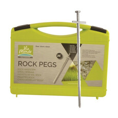 Miniature 20 x Piquet de sol Rock 23 cm x 6 mm. acier en ”T”. - VIA MONDO N° 0