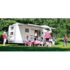 Miniature STORE F45S 4.5METRES EAGLE ELECTRIQUE BOITIER BLANC TOILE DELUXE GREY - FIAMMA N° 5