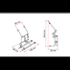 Miniature PORTE VELO VW T3 HAYON - FIAMMA N° 2