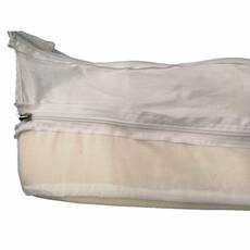 Miniature Draps de rechange pour prêt-à-dormir Uni blanc 130 x 190 cm coupe à gauche - INCASA N° 1