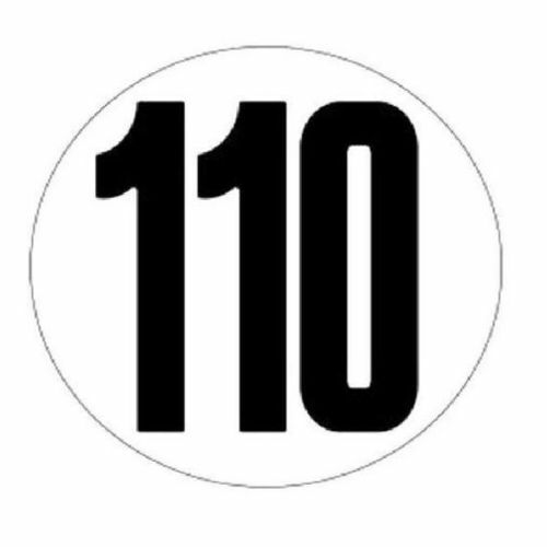 Disque de limitation de vitesse 110km/h - LILIE