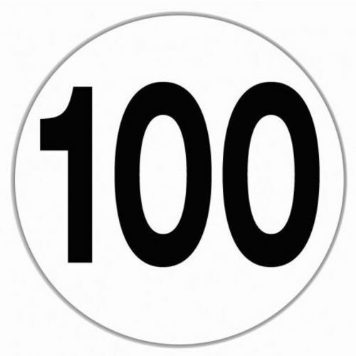 Disque de limitation de vitesse 100km/h - LILIE