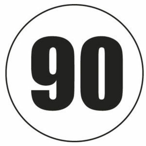 Disque de limitation de vitesse 90km/h - LILIE